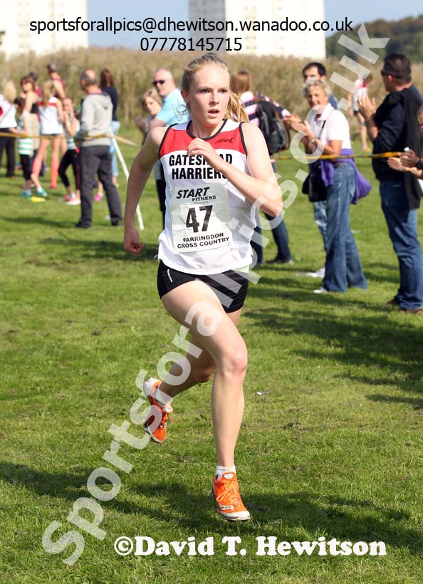 Woemsn under-17s Sunderland Harreirs Cross Country. Photo: David T. Hewitson/Sports for All Pics
